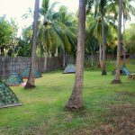 Bogenschießen und Campen unter tropischer Sonne