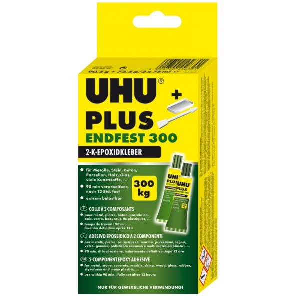 UHU Plus Endfest 300/163 g in Tube (Binder &amp; Hardener) 100g/24,48 Euro