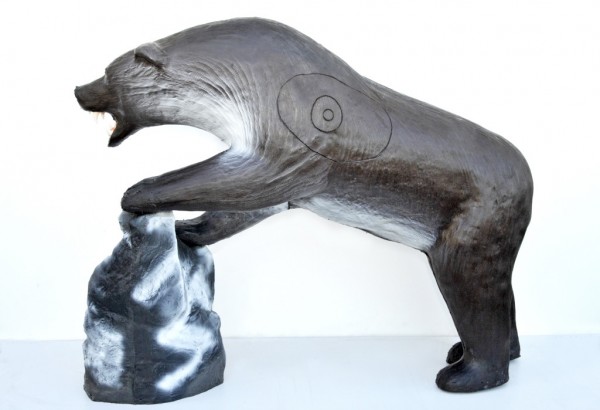 Leitold 3D Tier Grizzlybär mit Beute Lachs