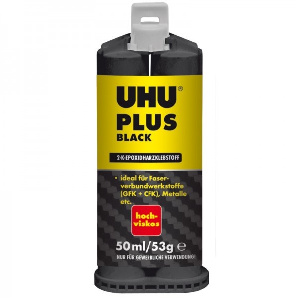 UHU Plus Black, im Dopperlkammersystem(Binder & Härter) 100g/68,96 Euro