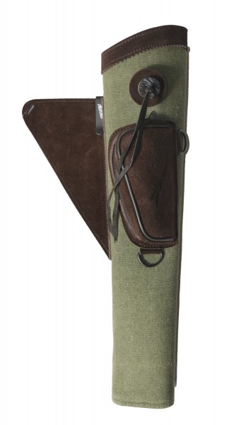 Side Quiver Green Acer Cotton & Leather