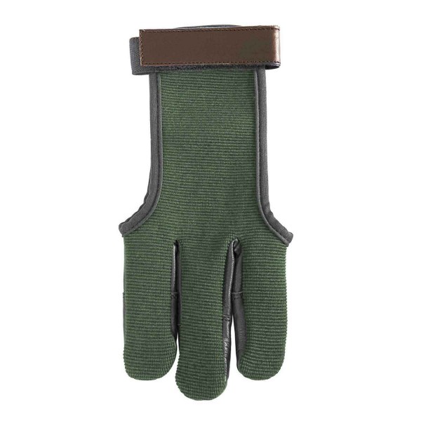 Shooting Glove Green Acer Cotton & Leather