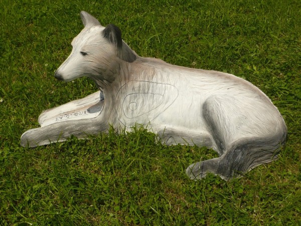 Leitold 3D Tier Weißer Wolf liegend