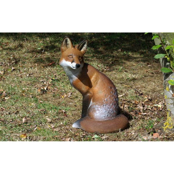 3D Tier Naturfoam sitzender Fuchs