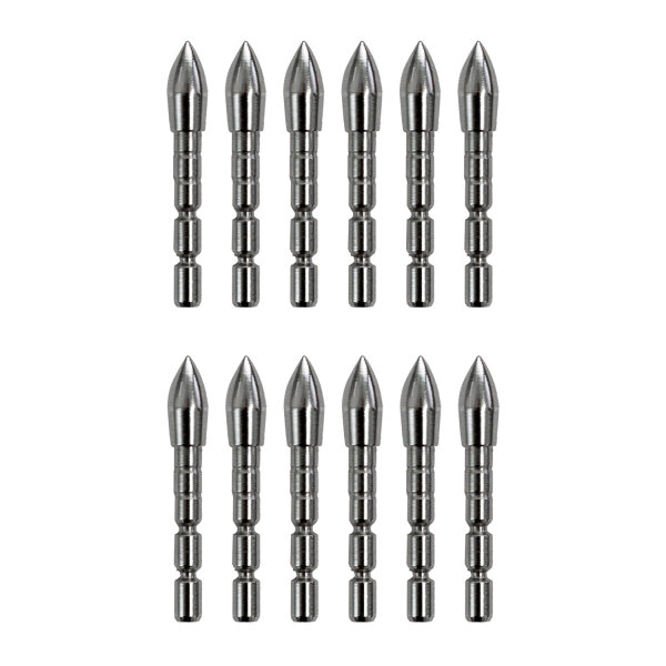 12er Pack Ersatzspitze für Shocq Inceptor Fertigpfeile 80 grain (für Spine 900 und 1000)