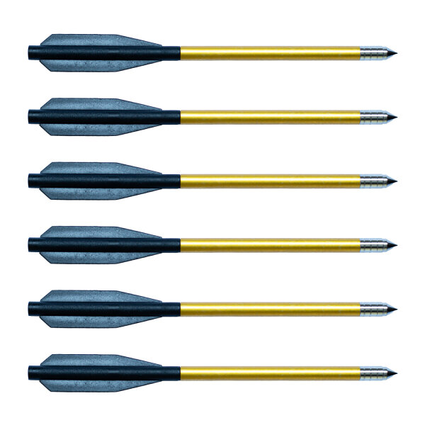 6-Pack 6.5 Inch Aluminium Bolts (Ø6mm)