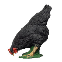 IBB 3D Tier Henne Schwarz pickend