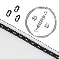 Backstop netting white, left overs- like new 2,5 meters wide - 2,7 meters high