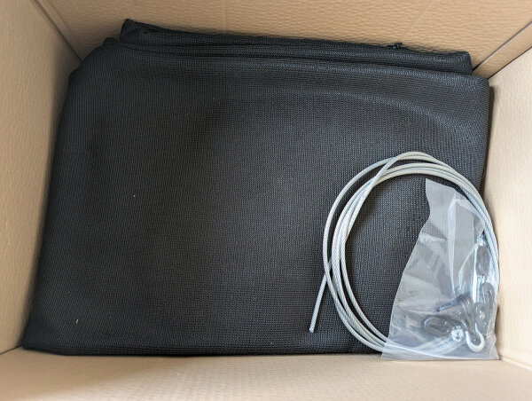 Pfeilfangnetz Set Schwarz I UNIKAT 2,80 Meter breit - 3 Meter hoch I Armbrust & Bogenschießen Pfeilfang I Fangnetz inklusive Zubehör - fertig zur Montage I by Beier Germany