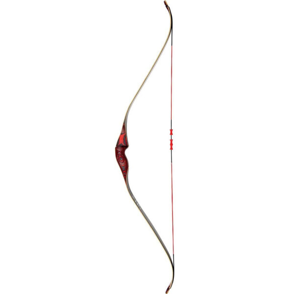 Recurvebogen Little Hawk 42 Zoll 17 bis 20 lbs RH Rot
