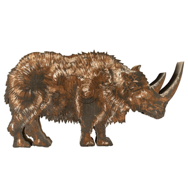 3D Ethafoam Target Woolly Rhinoceros right looking [Freight Shipping]