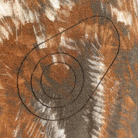 3D Ethafoam Target Woolly Rhinoceros right looking [Freight Shipping]