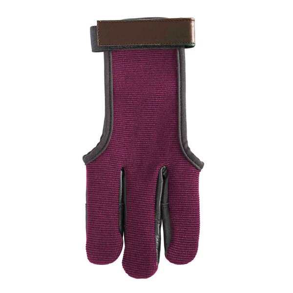 Schießhandschuh Brombeere Baumwolle & Leder XL