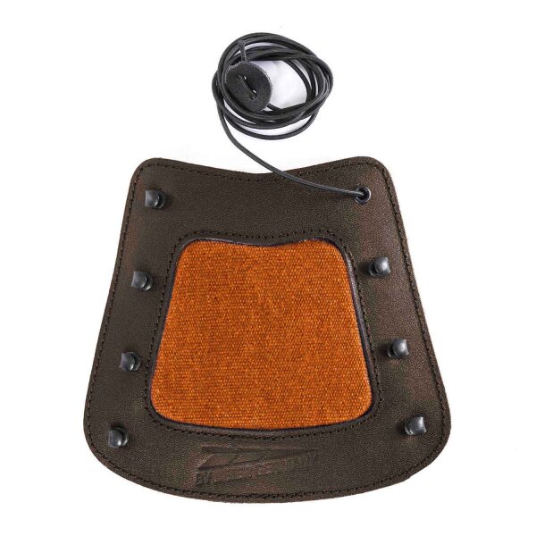 Armschutz Orange Baumwolle & Leder