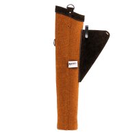 Seitenköcher Orange Baumwolle & Leder