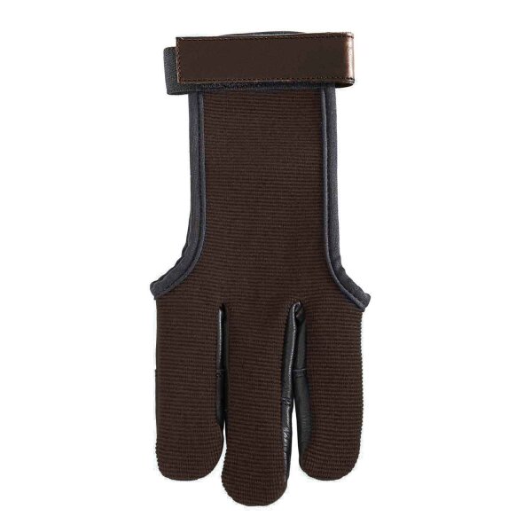 Schießhandschuh Dark Brown Baumwolle & Leder
