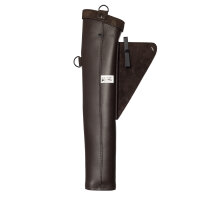 Seitenköcher Dark Brown aus Leder RH