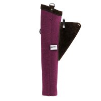 Seitenköcher Brombeere Baumwolle & Leder