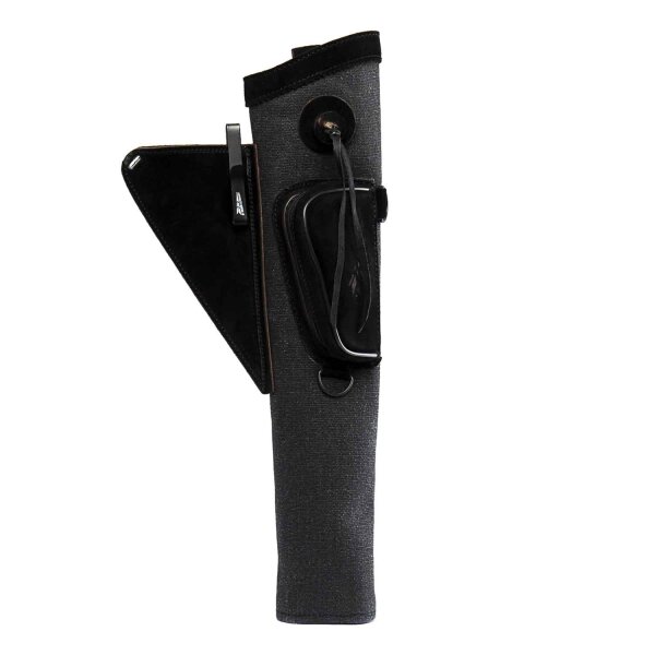 Second Choice Side quiver Black cotton & leather version RH