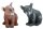3D Animal LongLife Baby Bear sitting