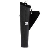Side quiver black cotton & leather version LH