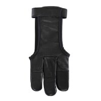 Schießhandschuh Black Baumwolle & Leder Größe S