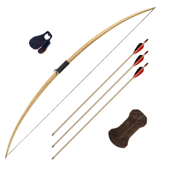 Langbogenset Rattan 58 Zoll hell Ausführung RH