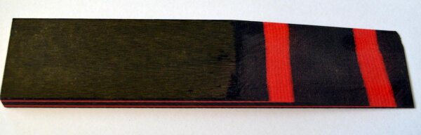 Wedge for Limb Bow making red/black 200 x 45 x 10 mm