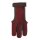 Schießhandschuh Burgund Baumwolle & Leder Größe XL