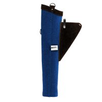 Side quiver indigo cotton & leather version RH