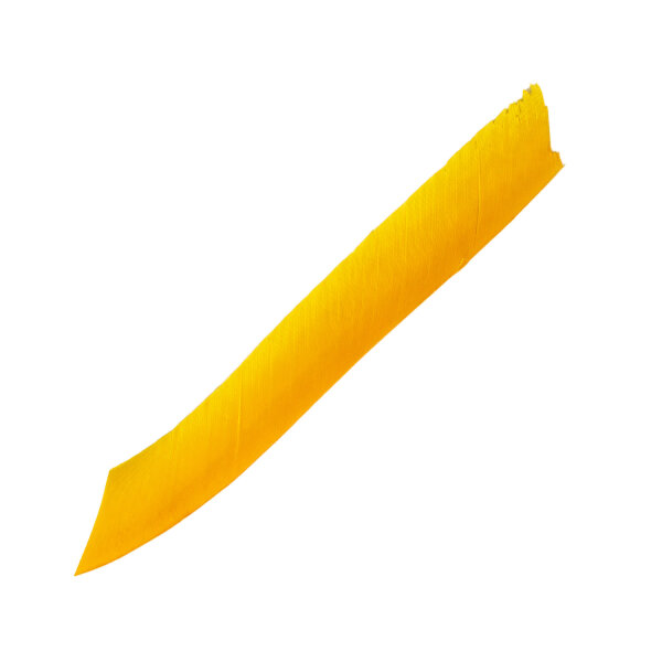 Naturfeder, Spiral Wrap Einfarbig RW Farbe Gelb