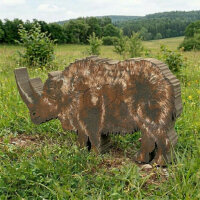 3D Ethafoam Target Woolly Rhinoceros left looking...