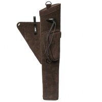 byBeier side quiver Extra Suede in dark brown version RH
