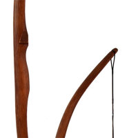 Childrens sports bow made of rattan Gambler 40 inches dark stained draw weight 20 lbs