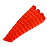 Naturfeder, Volle Länge brighted-gestreift RW Farbe der Feder rot-orange gestreift