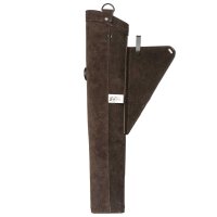 byBeier side quiver Extra Suede in dark brown version LH