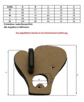 Hair tab with finger separator size M version LH