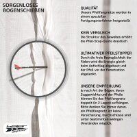 Backstop netting white Max Stop 2,7 meters high including accessories