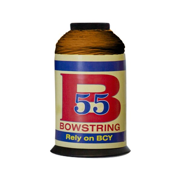 BCY Sehnengarn B55 1/4 lbs Spule Farbe Braun