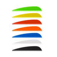 2,3 Zoll Arizona Plastikfletchen Fletchen Farbe orange