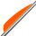 2,3 Zoll Arizona Plastikfletchen Fletchen Farbe orange