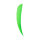 4 Inch Parabolic Natural Feather Solid Color RW Solid Color Feathers Green