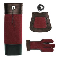 Back quiver set burgundy size M