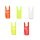 12er Pack Gold Tip - Pin Nocke GT Pin Nocks - Standard Farbe Gold Tip Nocke fluoreszierend rot