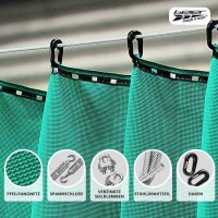 Backstop net green, remains - like new, extra strong, 3 meters high, size 1.8 meters wide - 3 meters high