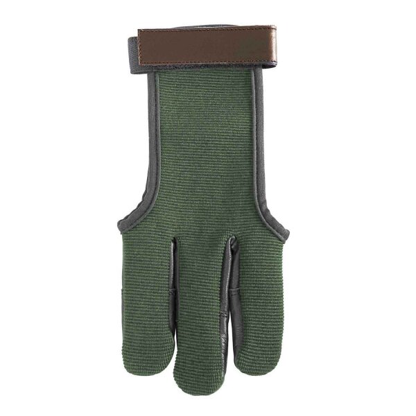 Schießhandschuh Green Acer Baumwolle & Leder Größe S