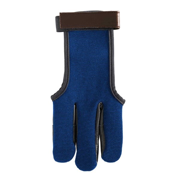 Schießhandschuh Indigo Baumwolle & Leder Größe L