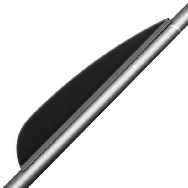 2,3 Zoll Arizona Plastikfletchen Fletchen Farbe schwarz