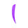 3 Inch Parabolic Natural Feather Solid Color RW Solid Color Feathers Purple