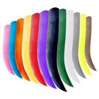 Natural feather, full length plain RW plain feathers green